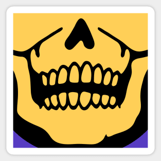 skeleton skull smile face mask Sticker